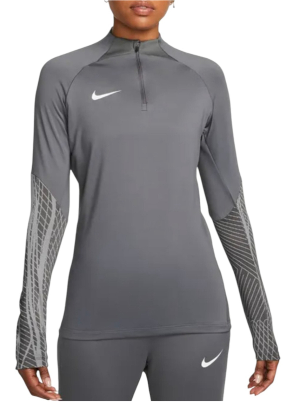 Nike Dri-FIT Pullover Top Grey Size Medium